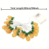 1pc Pineapple String Lights Battery Operated 10 Fun Patio Outdoor Lights
