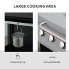 52" Barbecue Grill with Wheels, 4+1 Burner Liquid Propane Gas Grill