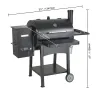 53-Inch Outdoor Pellet Grill & Smoker with Cart