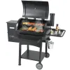53-Inch Outdoor Pellet Grill & Smoker with Cart