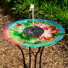Birdbath Solar Fountain Kit - Place into Bird Bath Bowl to Turn into Fountain