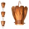 8.5-Ft Copper Floral Petal Cup Rain Chain
