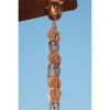 8.5-Ft Pure Copper Flowing Leaf Rain Chain