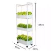 3-Tier 42-Pod Indoor Hydroponic Growing System with LED Grow Lights