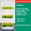 3-Tier 42-Pod Indoor Hydroponic Growing System with LED Grow Lights