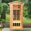 One Person Far-Infrared Old Fir Outdoor Sauna
