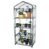 4-Tier Portable Greenhouse with Clear Zippered PVC Cover
