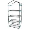 4-Tier Portable Greenhouse with Clear Zippered PVC Cover
