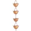 8.5-Ft Pure Copper Lotus Flower Rain Chain
