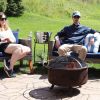 Moon & Stars Steel Fire Pit Bowl with Cooking Grate