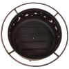 Moon & Stars Steel Fire Pit Bowl with Cooking Grate