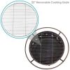 Moon & Stars Steel Fire Pit Bowl with Cooking Grate