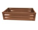 Brown Powder-Coated Steel Raised Garden Bed – Made in USA