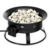 58,000 BTU Portable Propane Fire Pit with Cover & Carry Kit
