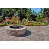 48-Inch Rockwood Stone Fire Pit Kit with Cooking Grate
