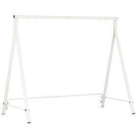 Outsunny Metal Porch Swing Stand, Heavy Duty Swing Frame, Hanging Chair Stand, 660 LBS Weight Capacity, for Backyard, Patio, Lawn & Playground, W