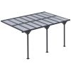 14.5 x 10 Ft Aluminum Patio Pergola with Polycarbonate Roof
