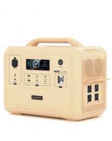 Portable Power Station, 960Wh LiFePO4 Battery Backup Solar Generator with 4 AC Outlets