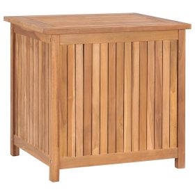 Solid Teak Wood Patio Storage Box 23.6"x19.7"x22.8"