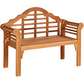 Premium Eucalyptus Folding Wooden Garden Bench 49" (L) x 21" (W) x 38" (H)