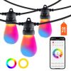 50-Ft RGB Outdoor String Lights with App Control