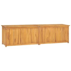 Solid Wood Teak Patio Box 78.7"x19.7"x21.7"