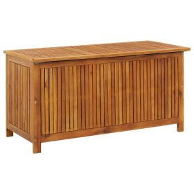 Solid Acacia Wood Patio Storage Box 44.5"x19.7"x22.8"