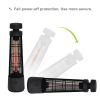 Infrared Electric Freestanding Outdoor Heater IP55 Waterproof Touch Switch 1200W