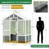 6.3-Ft x 4-Ft Wooden Walk-In Polycarbonate Greenhouse