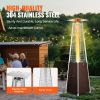 48,000 BTU Hammered Bronze Pyramid Propane Patio Heater