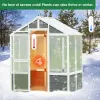 6.3-Ft x 4-Ft Wooden Walk-In Polycarbonate Greenhouse