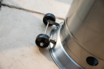 47,000 BTU Stainless Steel Propane Patio Heater with Wheels