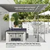14.5 x 10 Ft Aluminum Patio Pergola with Polycarbonate Roof