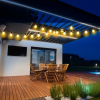 10-Light Warm White Globe Outdoor String Lights