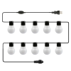 10-Light Warm White Globe Outdoor String Lights