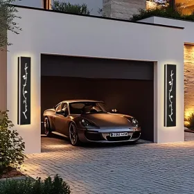 Floral LED Outdoor Wall Light (Light Size: 32 inch)