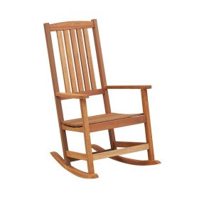 Outdoor Rocking Chair Single Rocker for Patio Deck (Select: Hardwood Chair)
