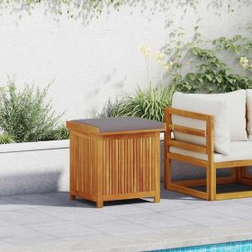 Solid Wood Acacia Outdoor Cushion Box 23.6"x19.7"x24" (Color: Brown)